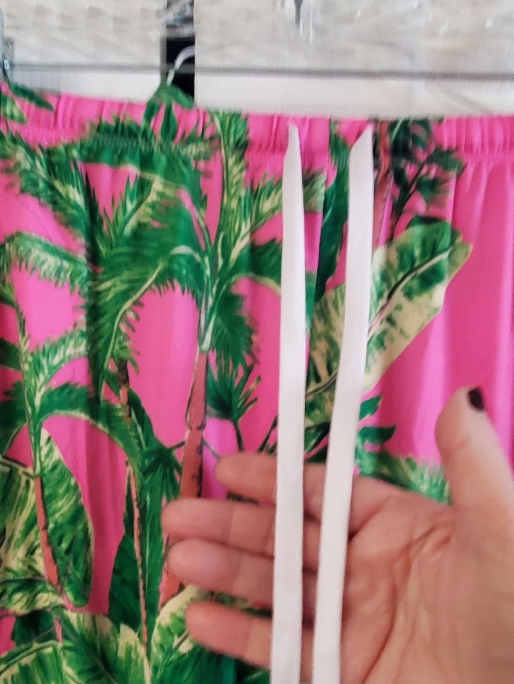 Room Service Med 2 Piece Pj Set Tropical Lightweight - Picture 8 of 11